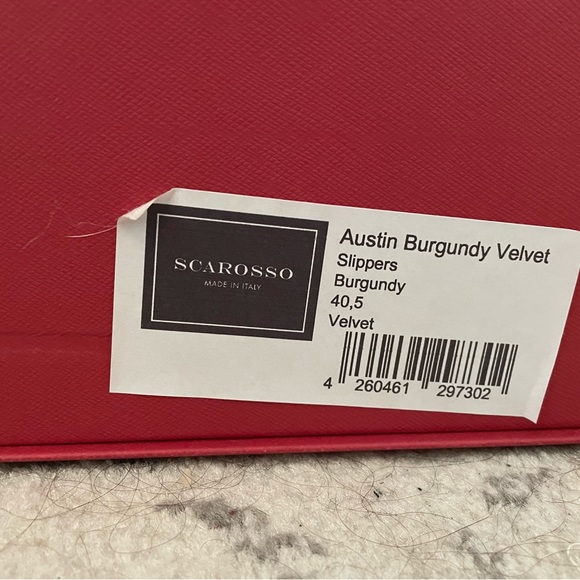 Scarossa burgundy velvet tiger mens loafers - Picture 4 of 7